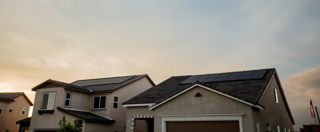 All-Black Solar Panels Mounted On Tile Roofs