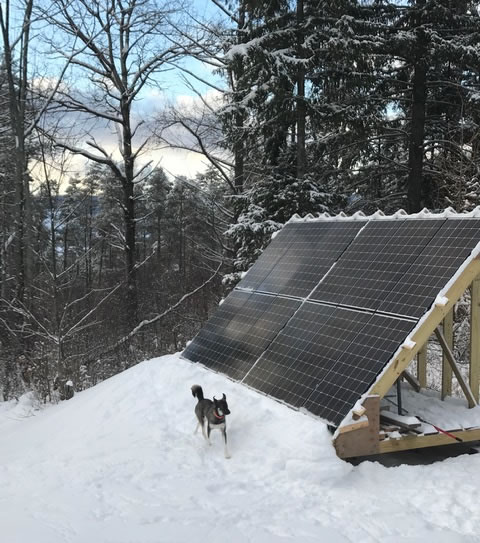 Solar Off-Grid in the Snow